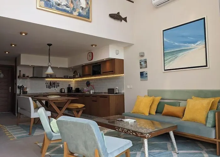 Modern Beachfront 1br Loft With Garden In Somabay
